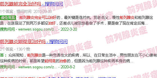 汕头前列腺炎能*治愈吗