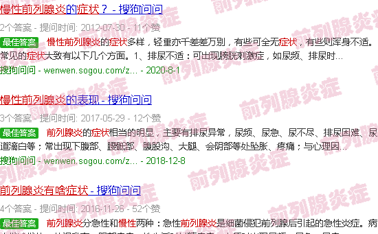 汕头慢性前列腺炎有什么症状