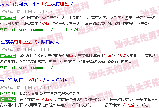 汕头生殖系统炎症什么症状