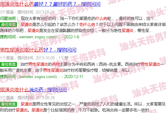 汕头男性尿道炎症状表现吃什么药