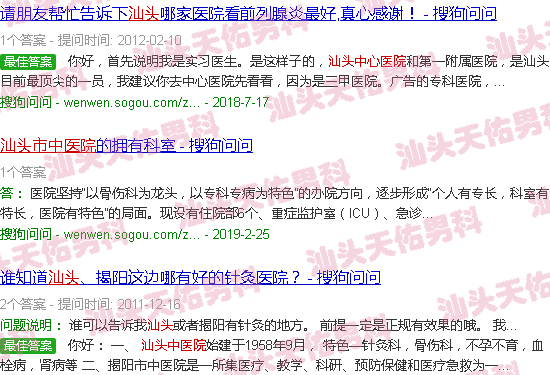 汕头中医院有男科吗