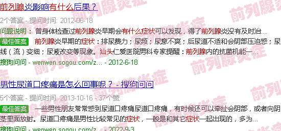 汕头前列腺有什么症状