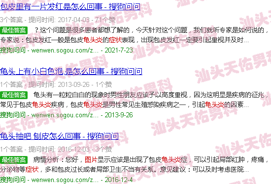 汕头龟头炎症状的图片什么样