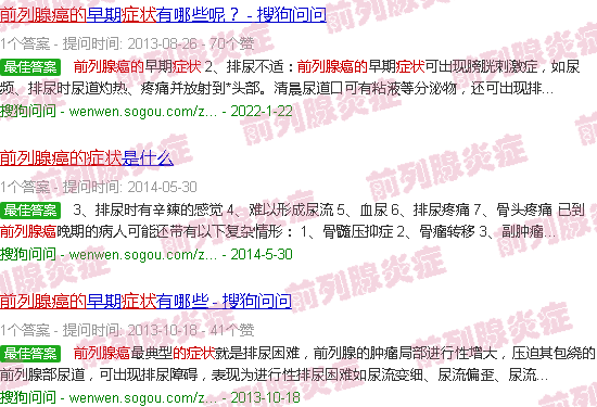 汕头前列腺*的症状