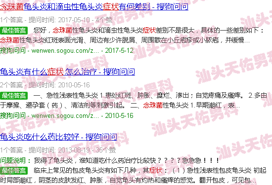 汕头念珠菌包皮炎症状图片