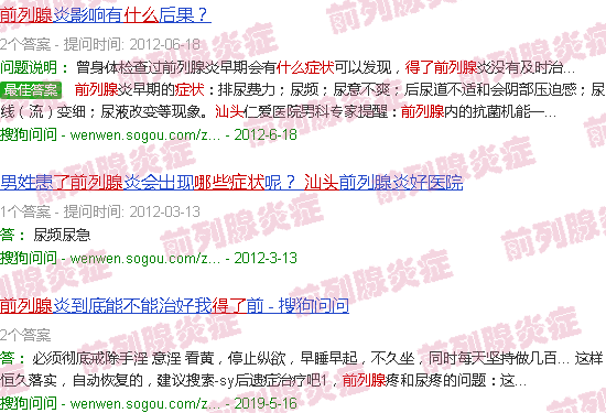 汕头得了前列腺是什么症状