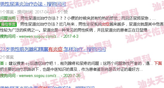汕头男的下面有炎症的症状怎么办