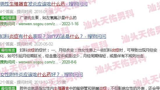 汕头生殖器官炎症用什么药